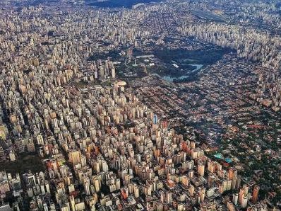 Vista aérea da cidade de São Paulo