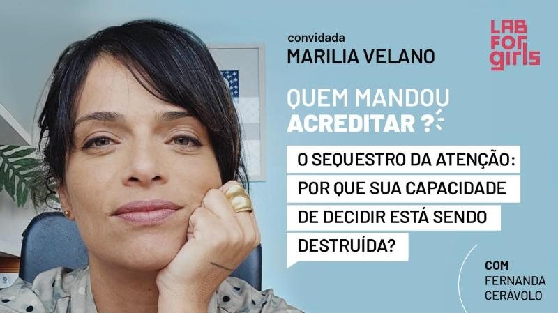 Marília Velano, guest of the first episode, in the series artwork